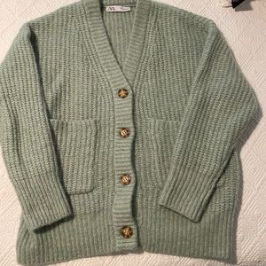 Zara Green Cardigan